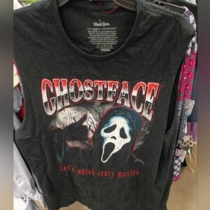 Black Short Sleeve Graphic Tee - Men's Horror Movie Design